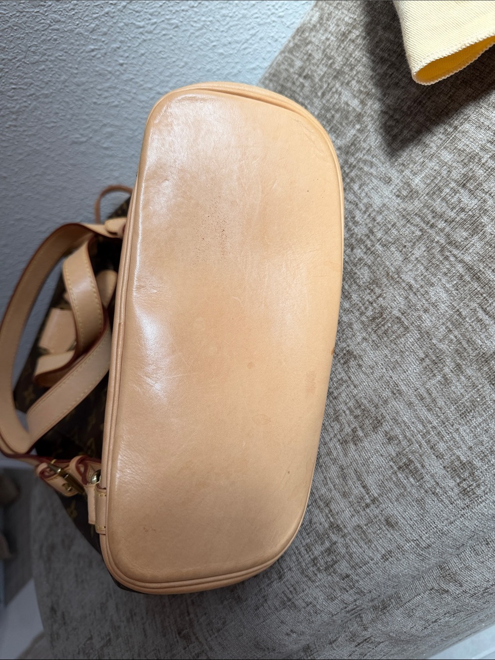 Louis Vuitton Monogram Canvas Backpack in Brown and Tan Leather Trim - Picture 5 of 10